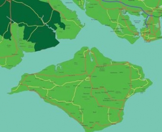  Nuestra área de navegación alrededor de Solent 